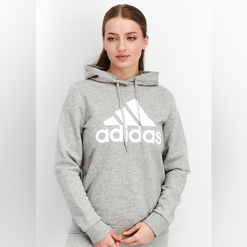 Womens Adidas Grey Hoodie - L